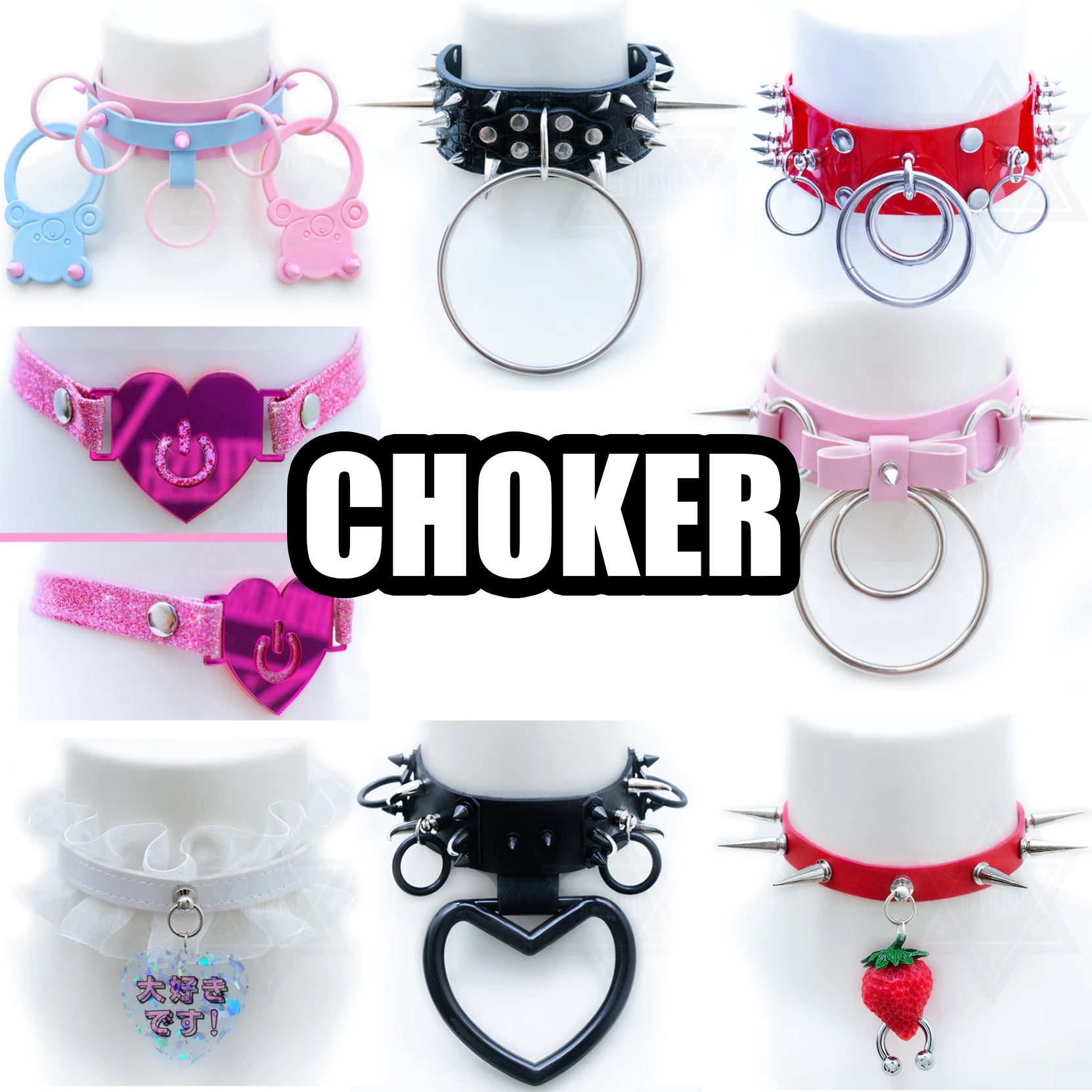 国内で当店のみ Devil666ish - Pray in Pink choker Pink is justice choker – DEVILISH