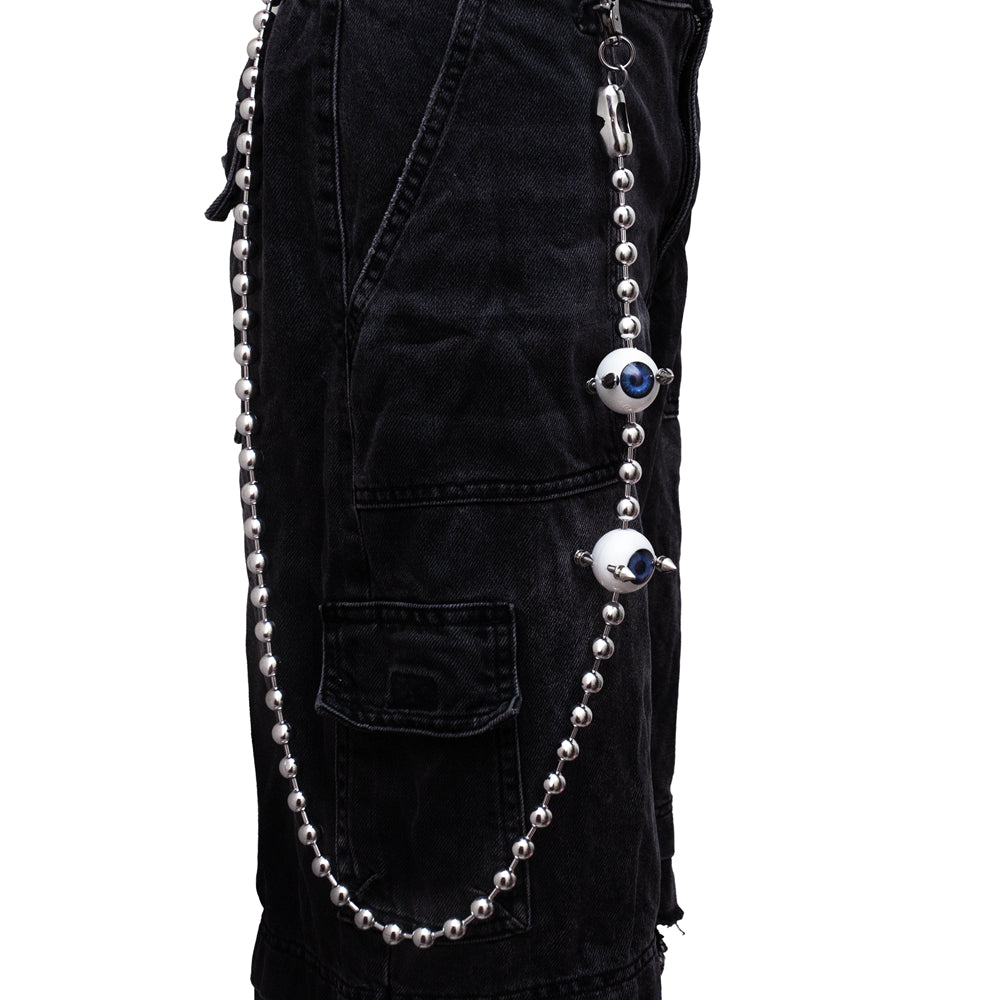 Eye contact wallet chain