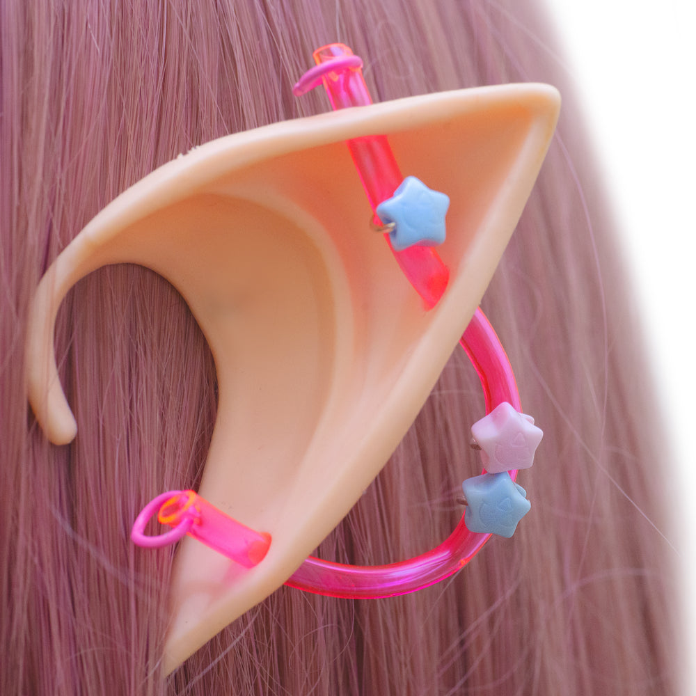 Twin stars ear cuff