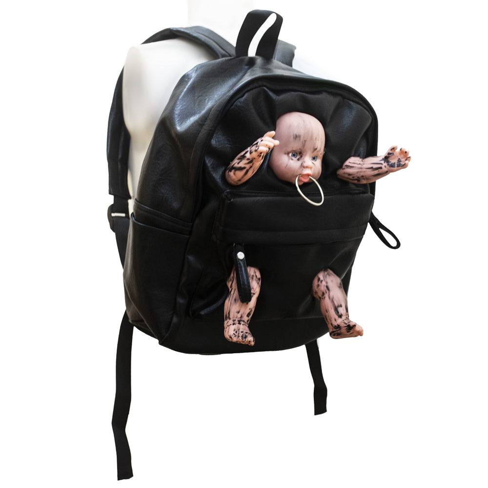 Creepy doll backpack