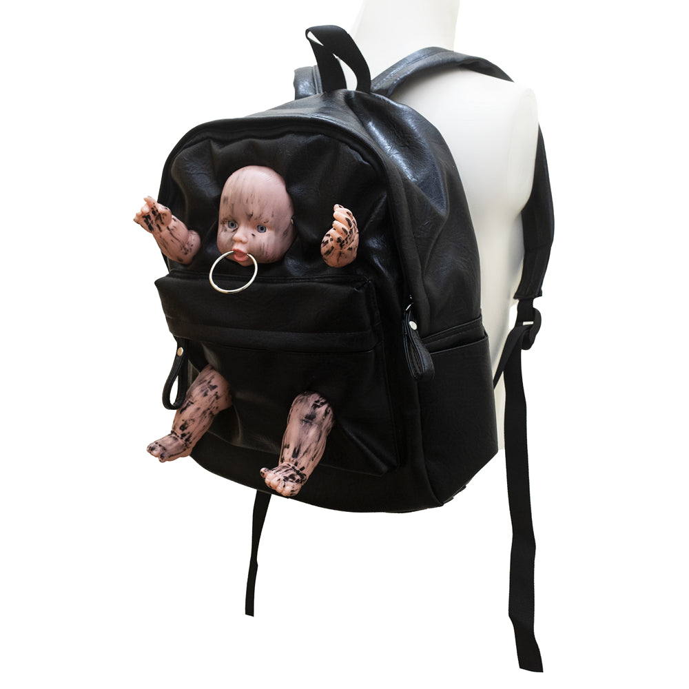 Creepy doll backpack