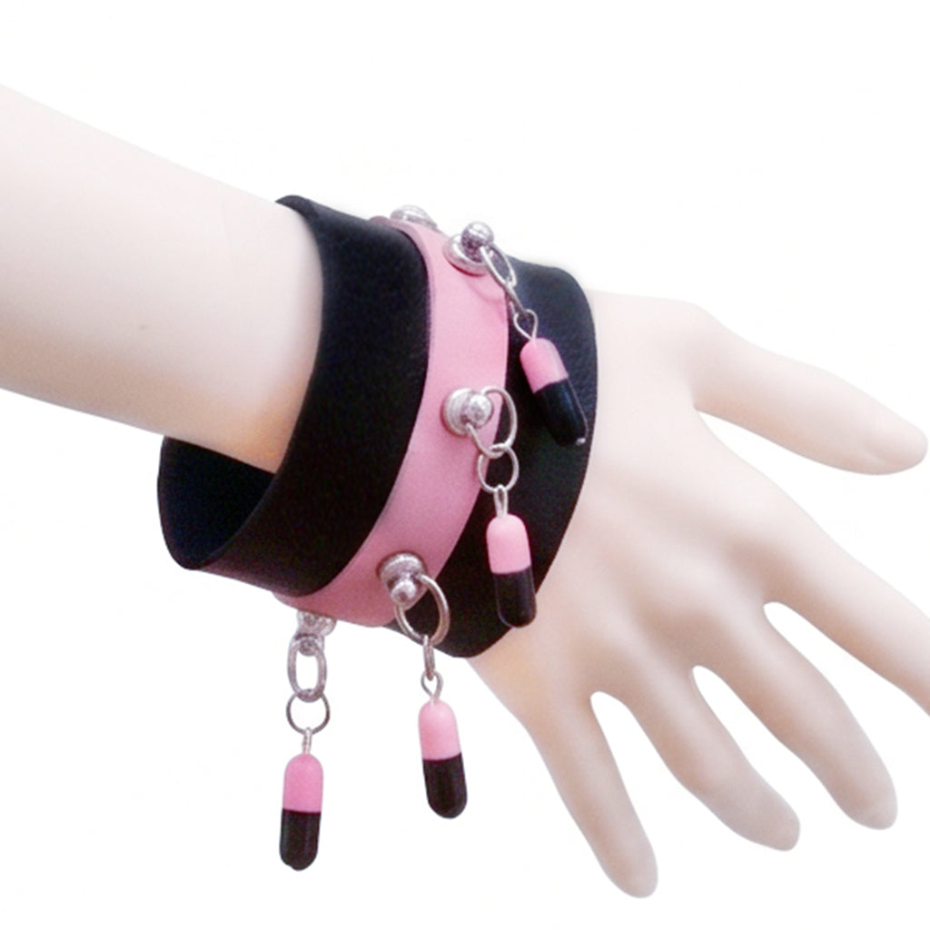 Half angel half devil bangle