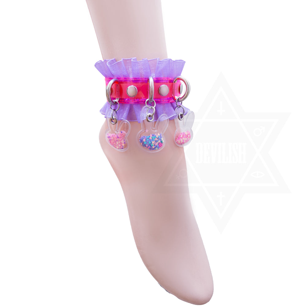 Cyber bunny ankle cuff