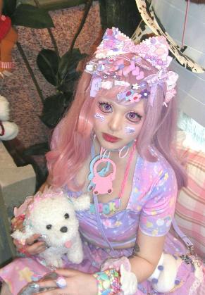 Pastel bear choker *