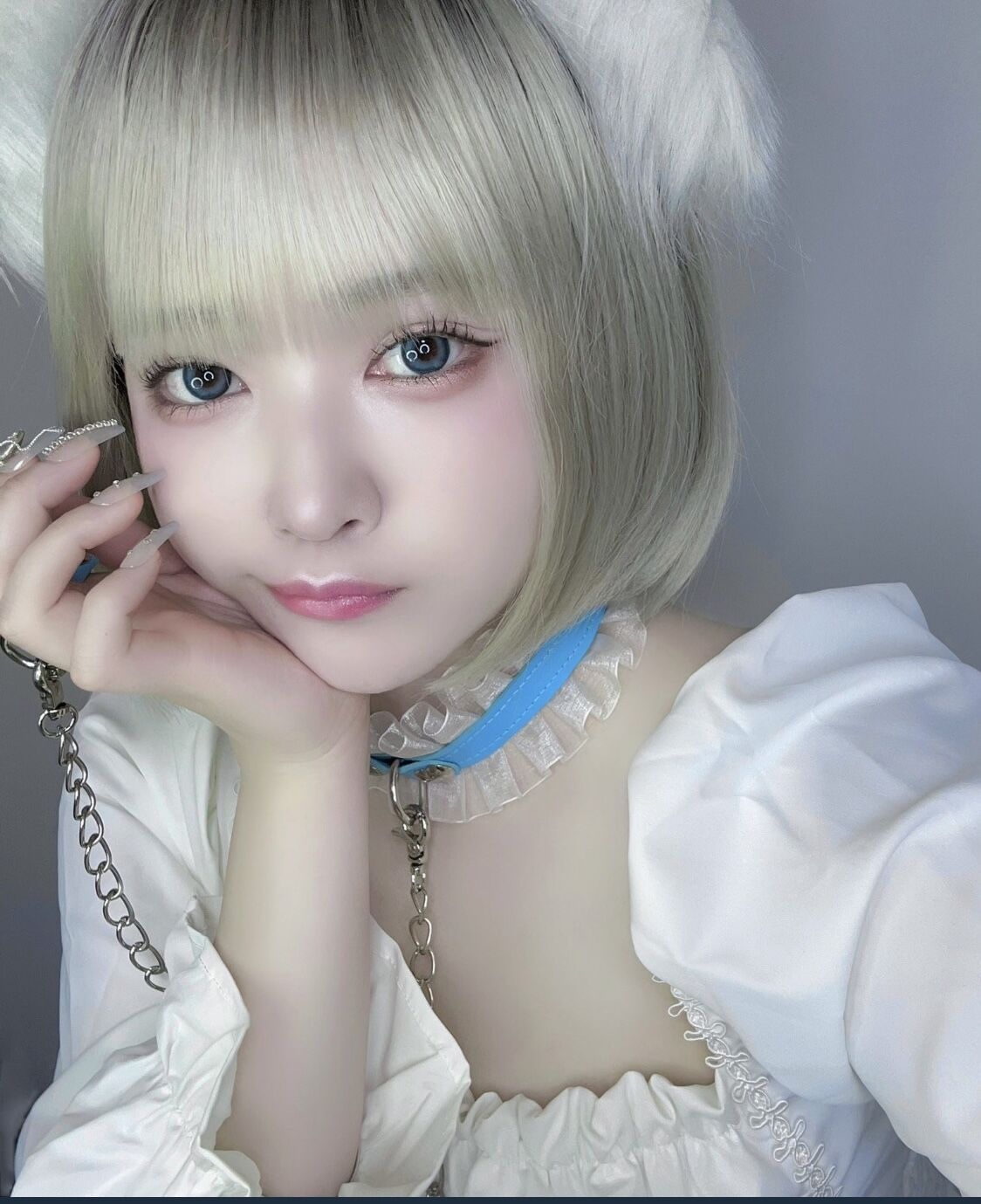 Call me baby choker ring set