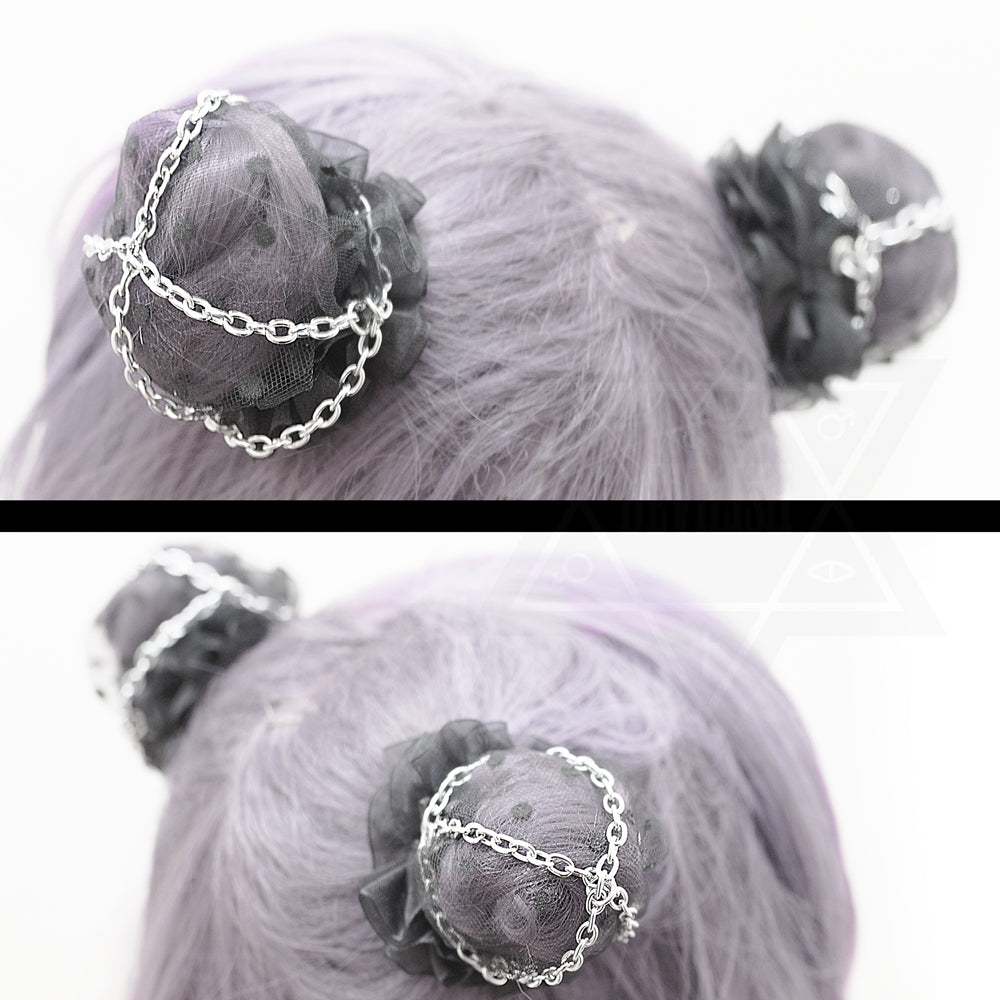 Pentagram pact hair bun Covers