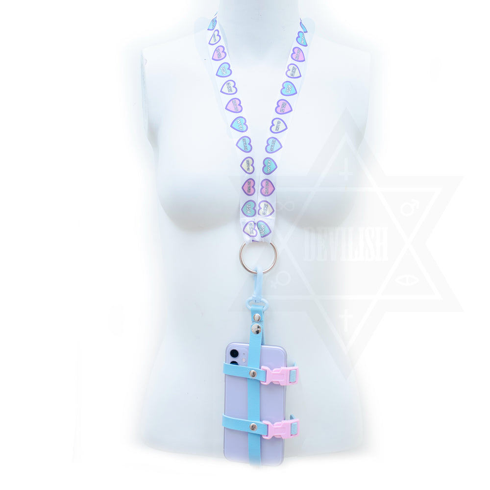 Punky heart phone harness