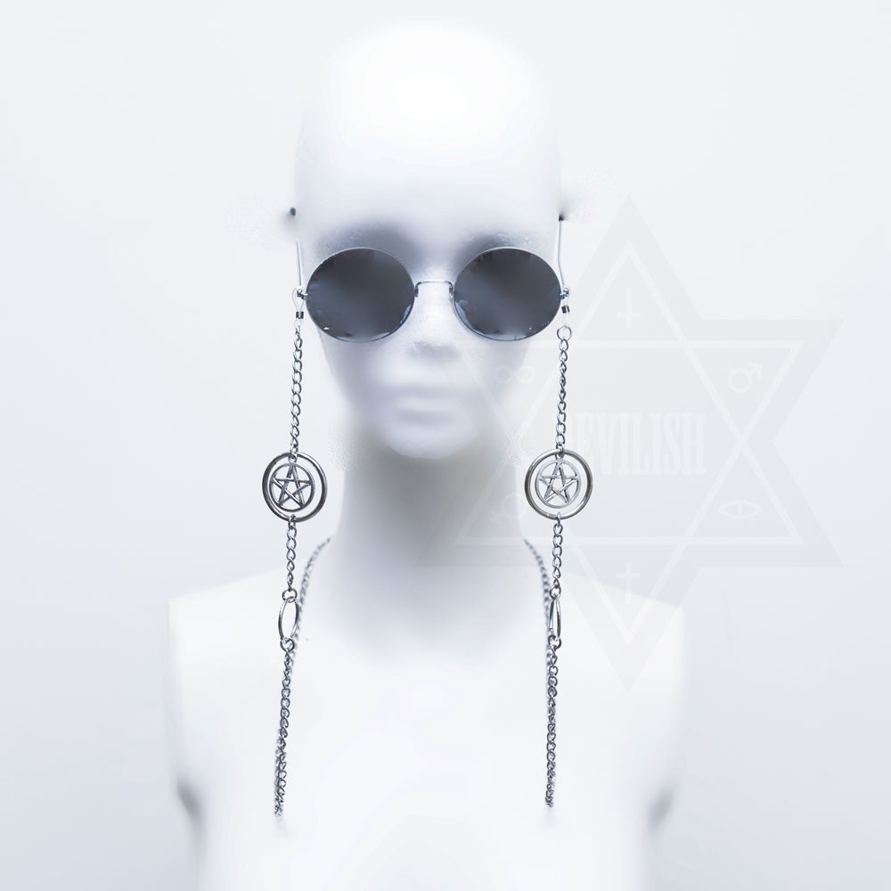 Pentagram chained glasses chain