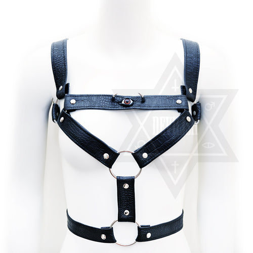 Dark demon bondage harness