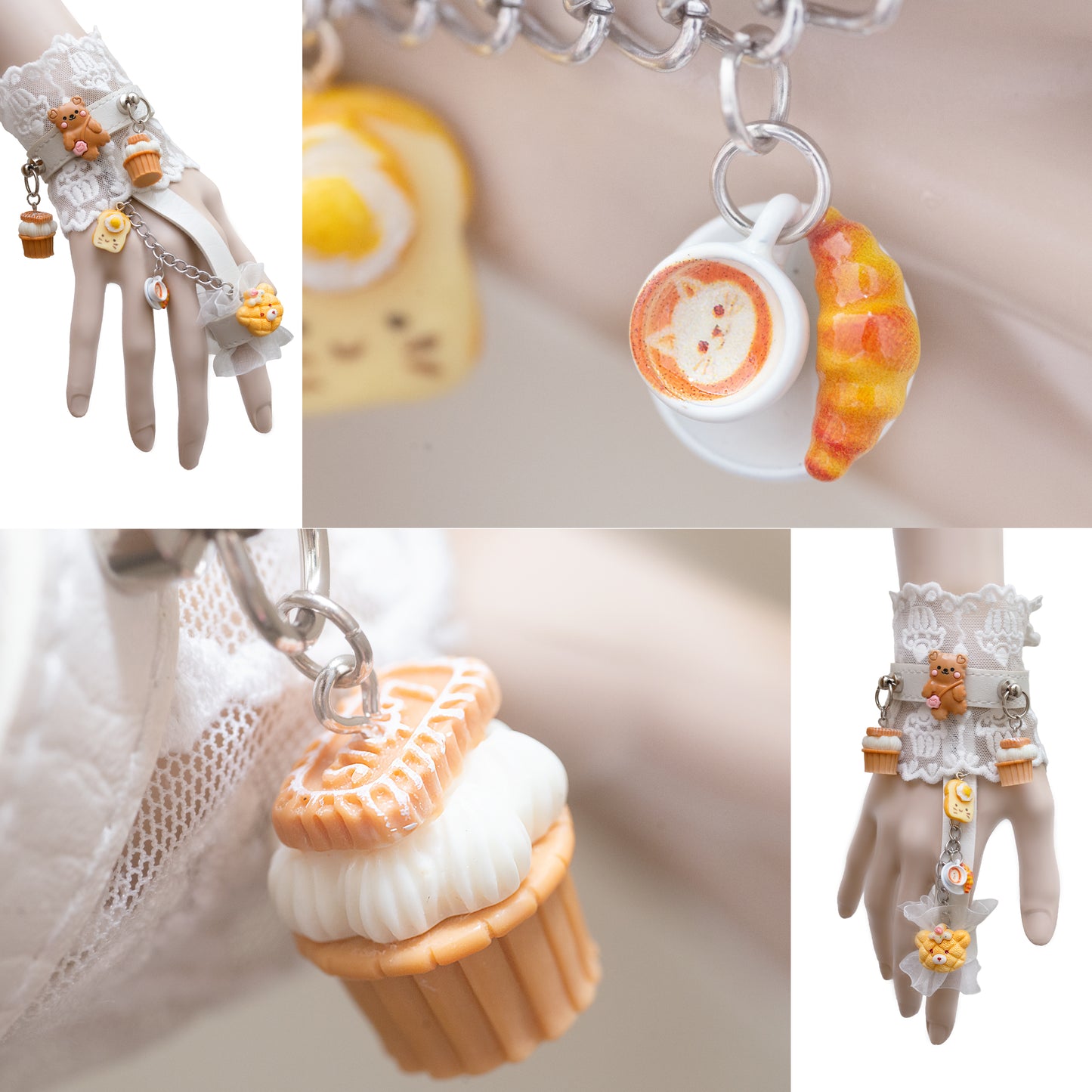 kawaii cafe hopping hand harness