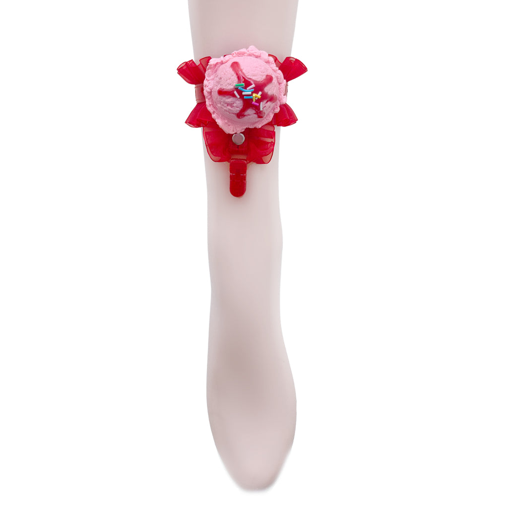 Strawberry sundae socks garter