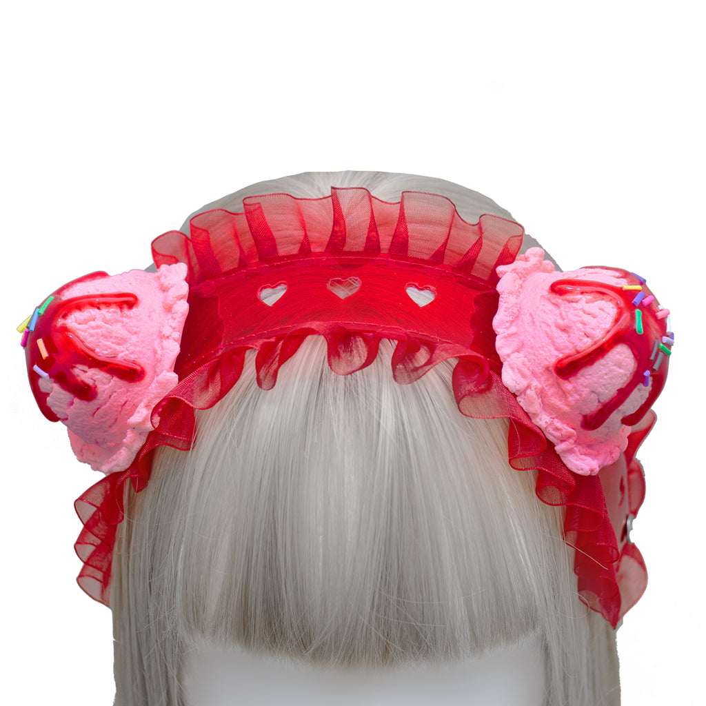 Strawberry sundae headband