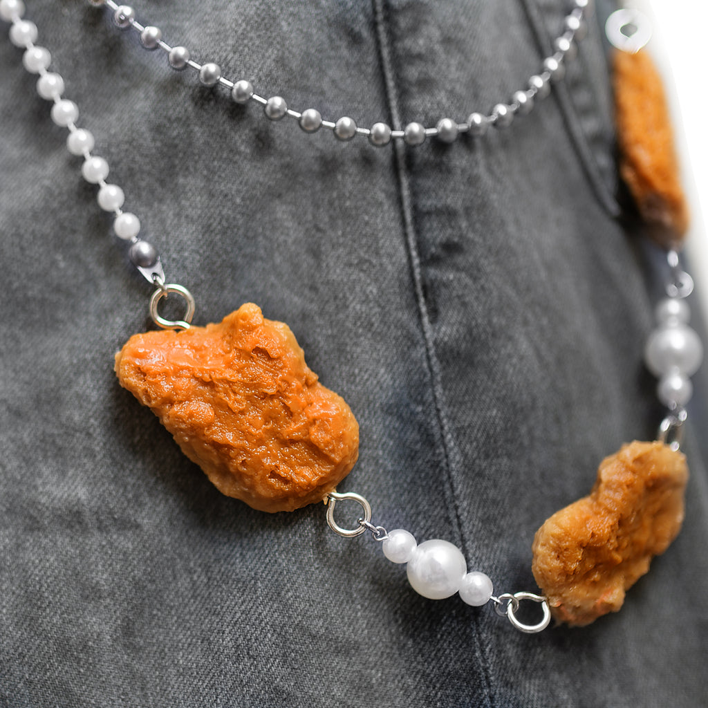 Chicken nuggets wallet chain