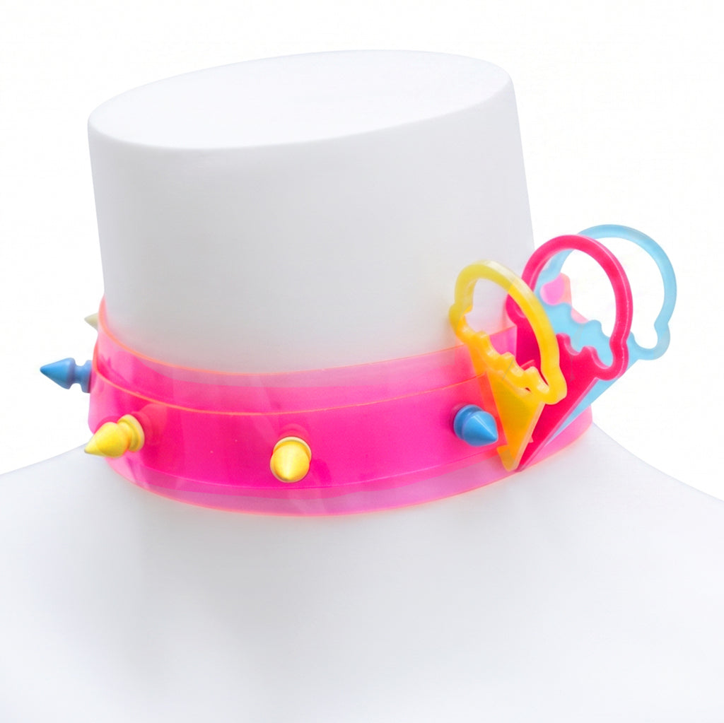 Rainbow ice cream choker