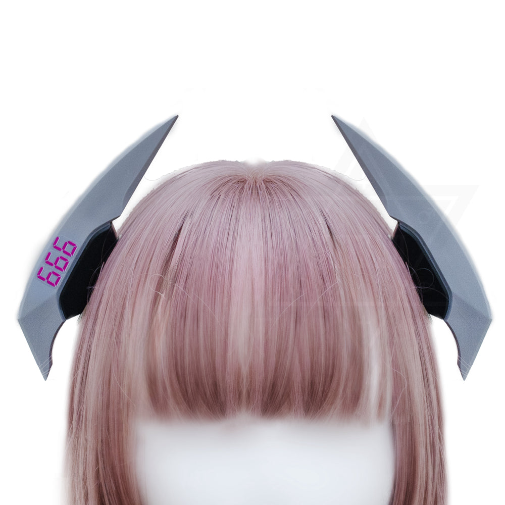 Number 666 hair clips