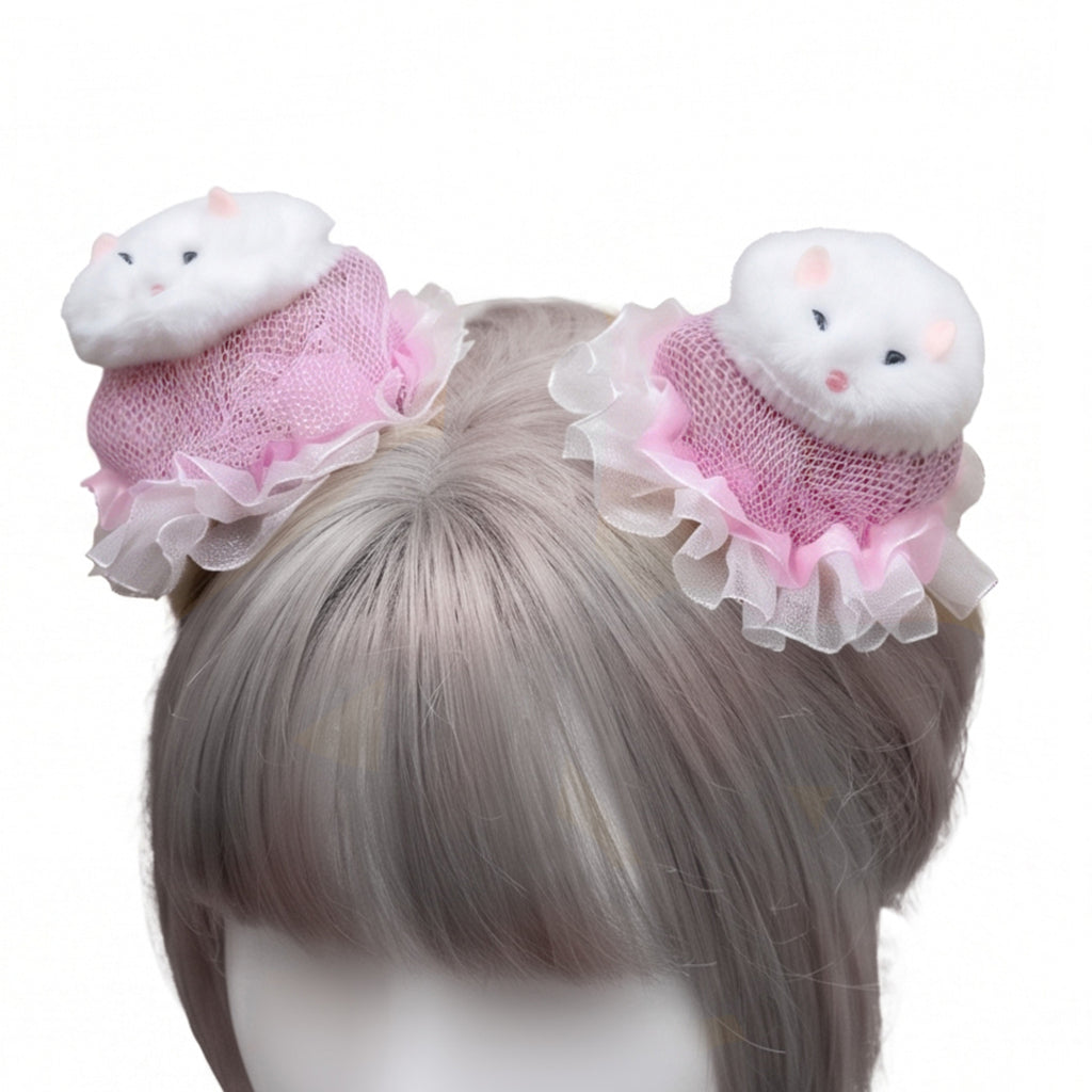 Cutie hamster hair buns covers