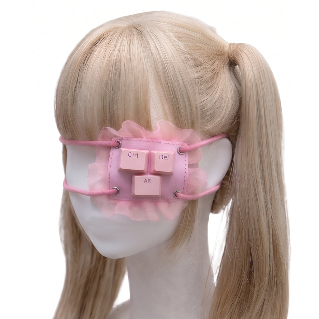 Dreamy cyber world eye patch