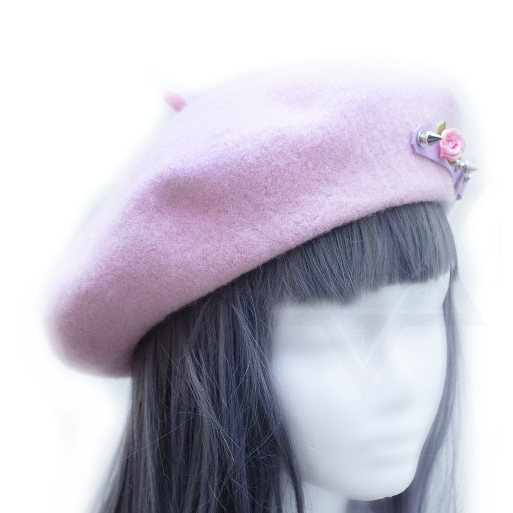Thorny rose beret