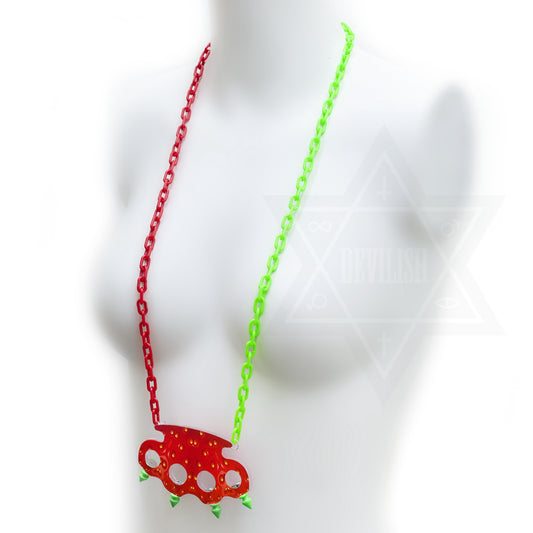 Strawberry punch necklace