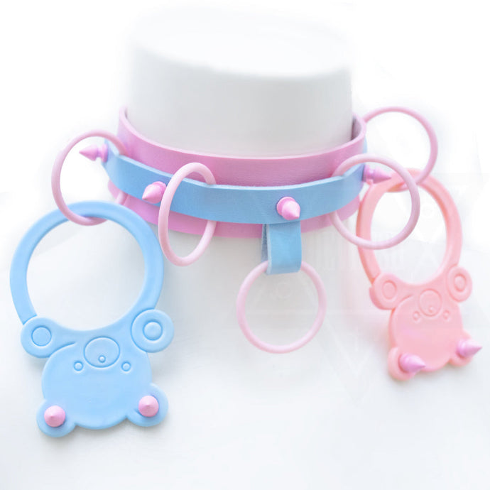 Pastel bear choker