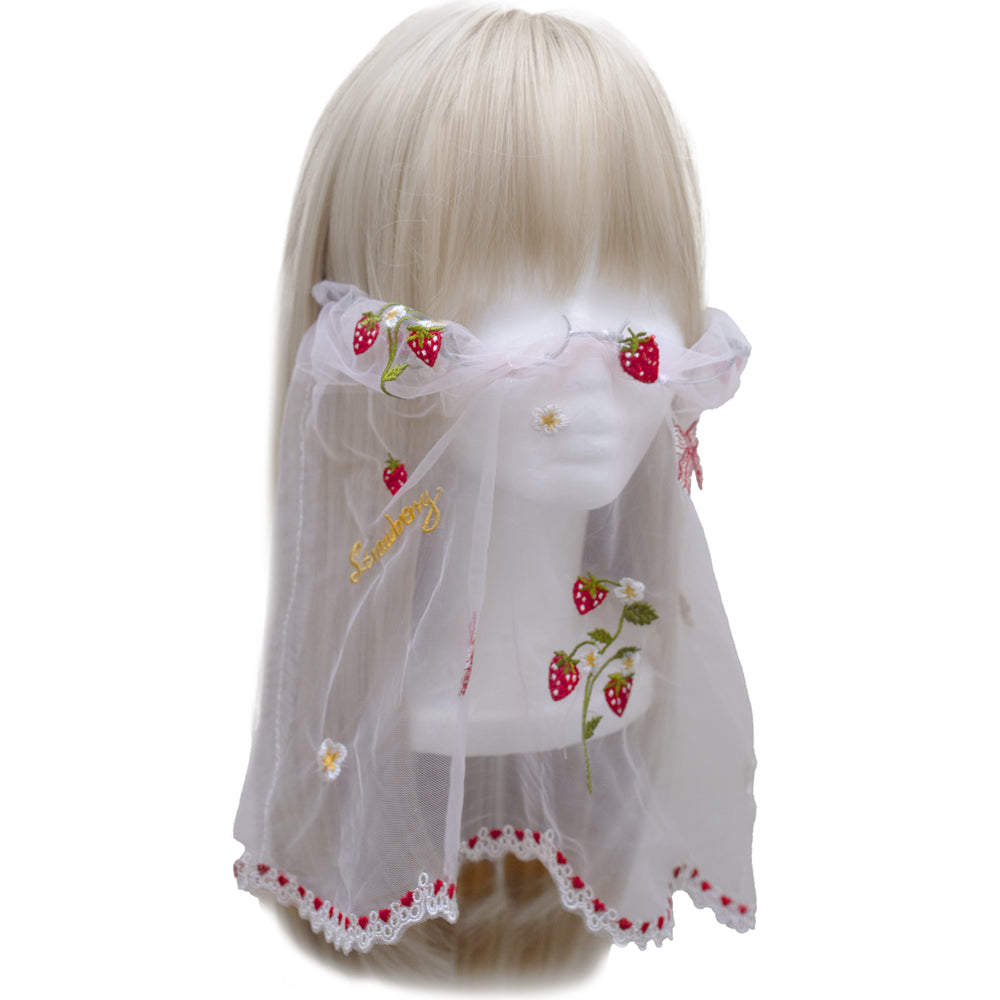 Strawberry filed 2.5 veil glasses