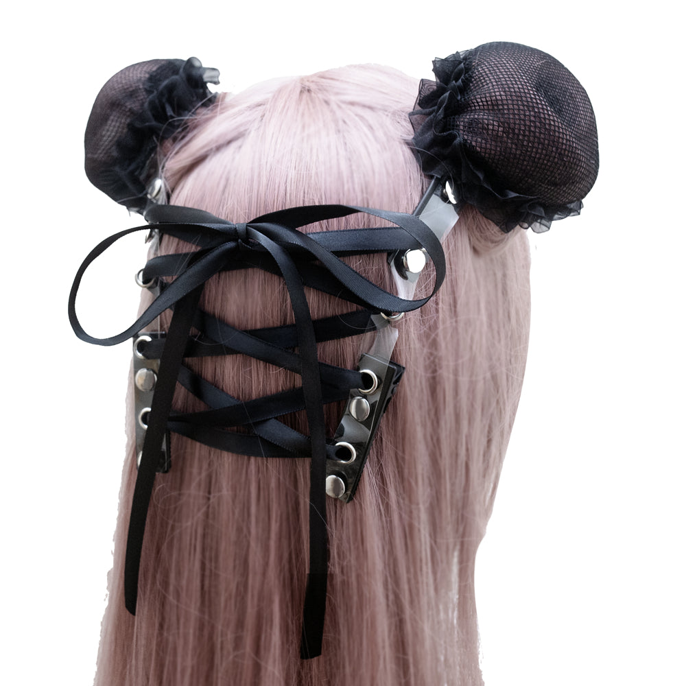 NOIR ribbon hair accessory set