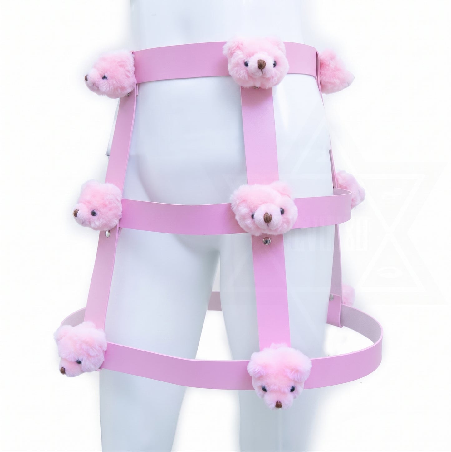 Pink little bears harness skirt
