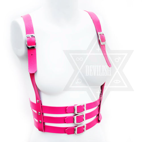 Vivid pink harness