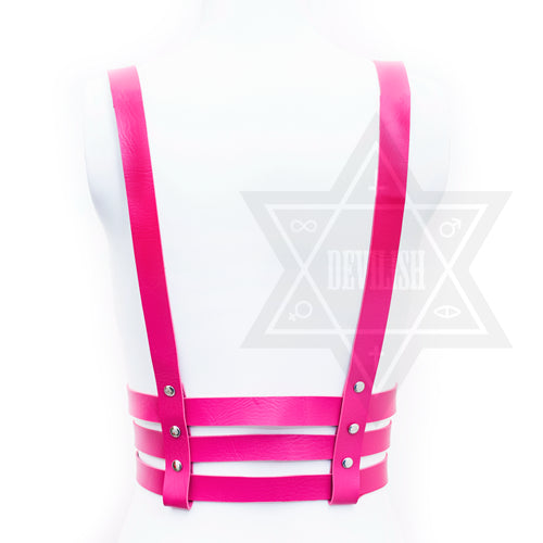Vivid pink harness