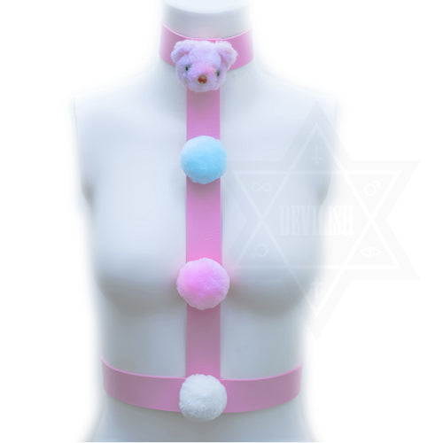 Pastel bear harness