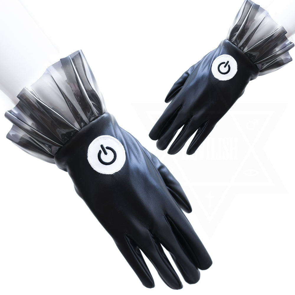 Power button gloves