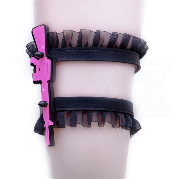 Pink fighter garter