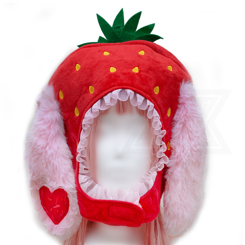 Strawberry buuny hat