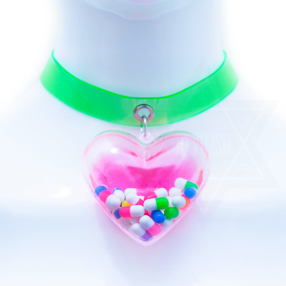 Happy pills Necklace,choker*