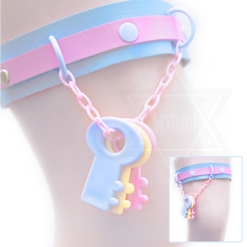 Pastel keys garter 