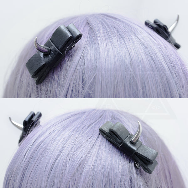 Evil girl hair clips