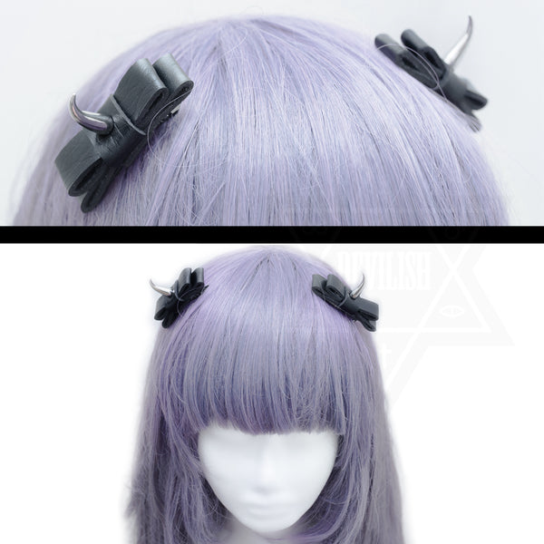 Evil girl hair clips