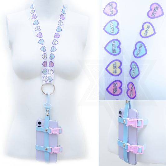 Punky heart phone harness