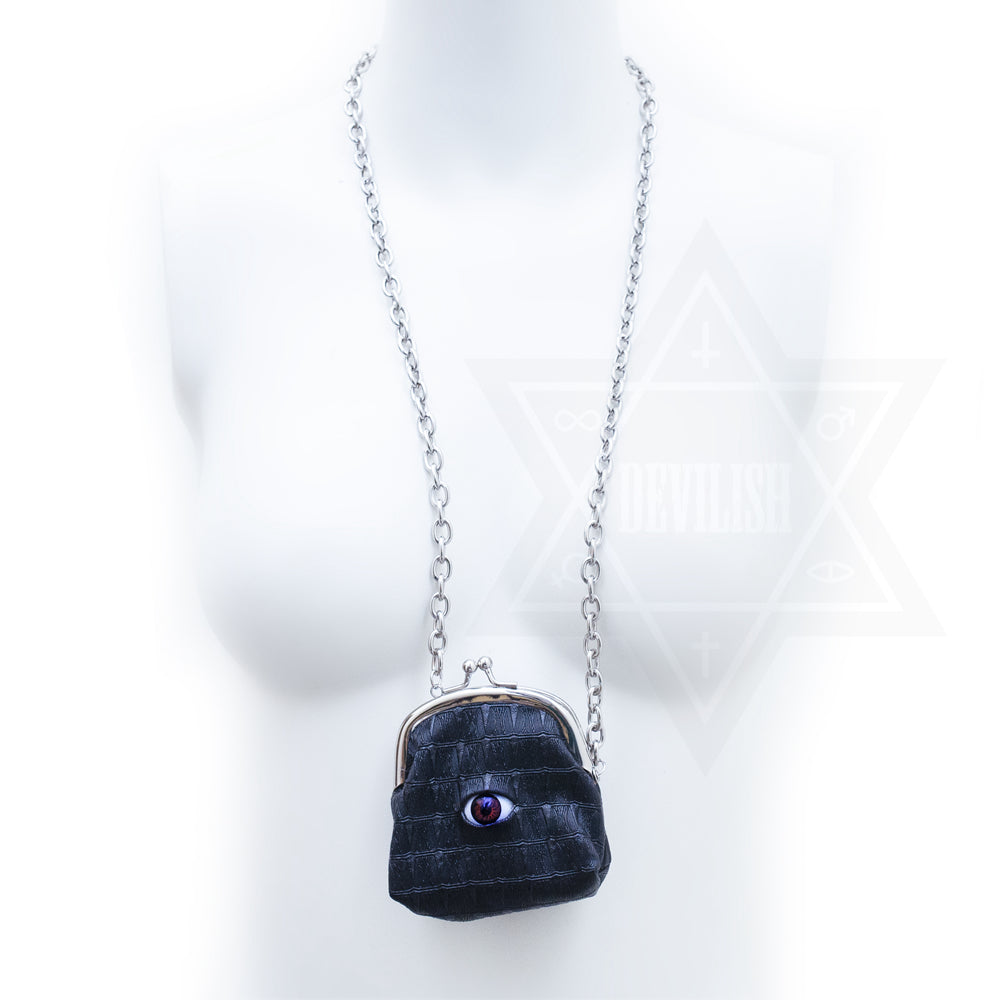 Dark demon pouch necklace
