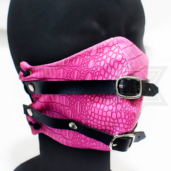 Leather X Leather Mask(Pink,Blue)