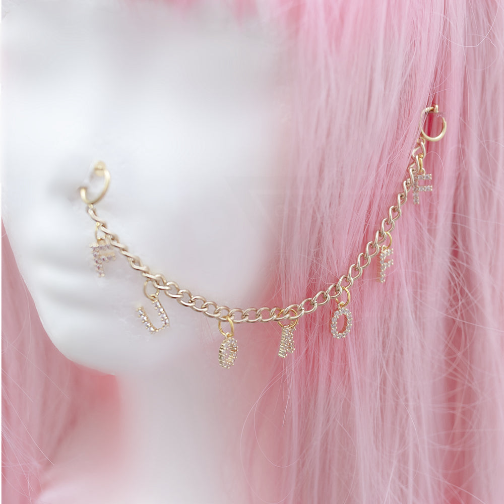 Fuck off nose chain set
