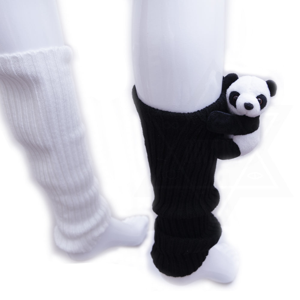Panda love leg warmers