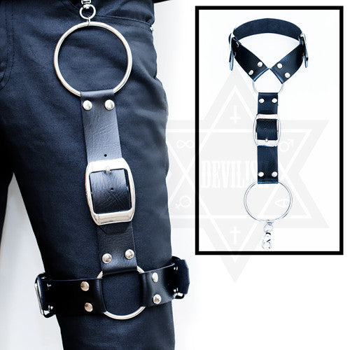 Heavy leather garter