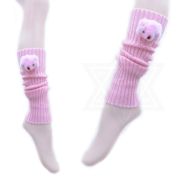 Pink little bears leg warmers*
