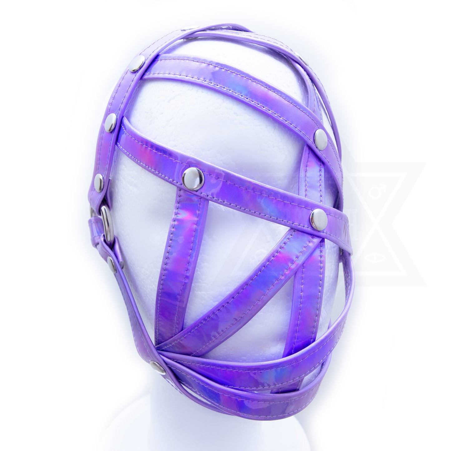 Purple in space face harness