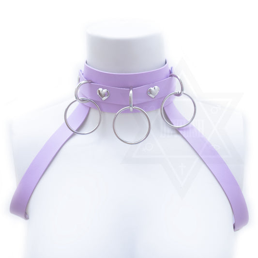 Lilac heart harness