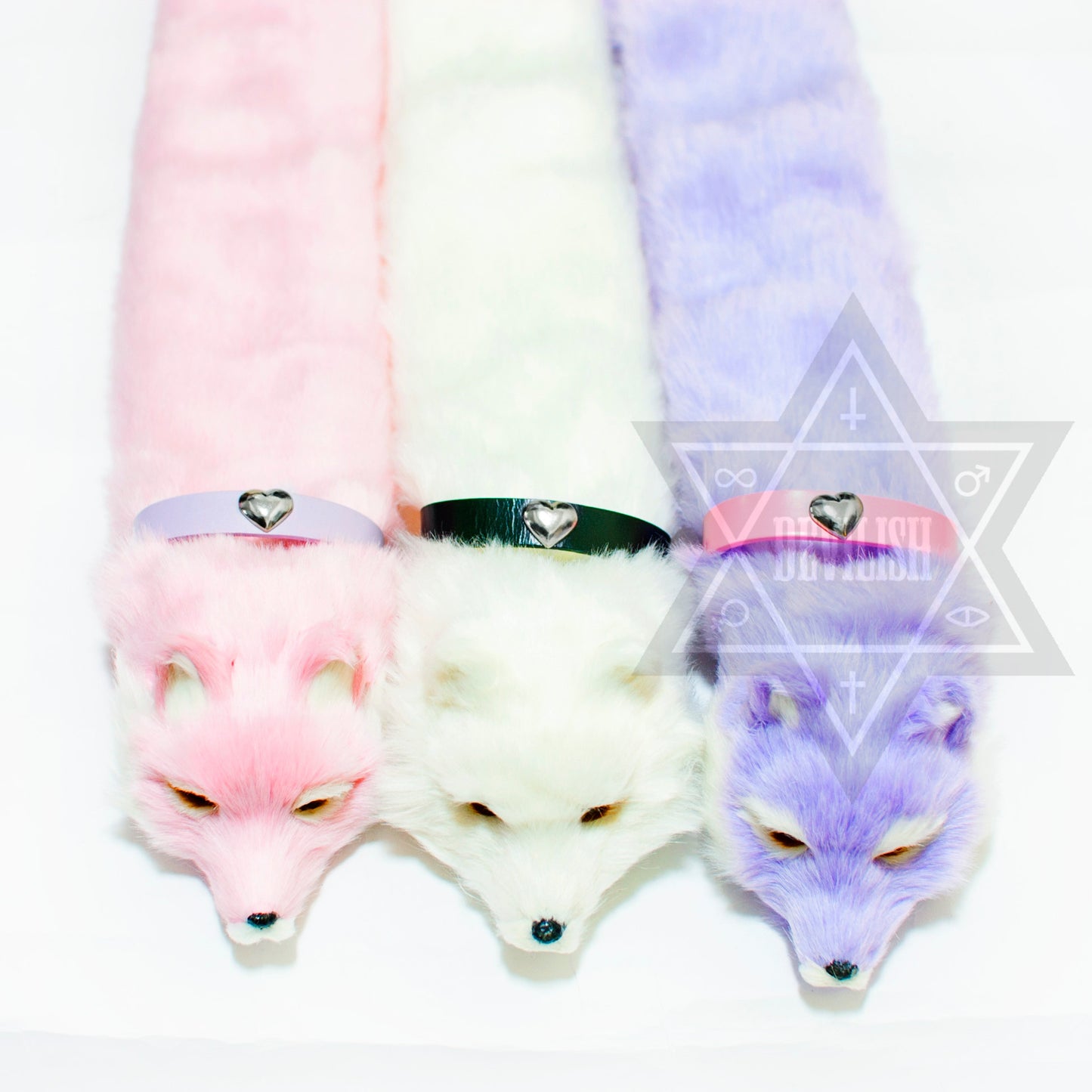 Fancy foxy Scarf(Pink,White,Purple)