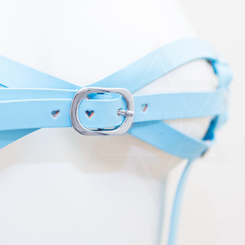 Baby blue harness top