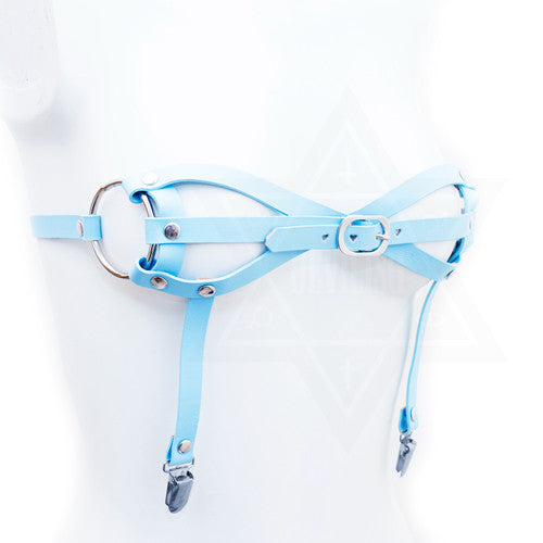 Baby blue harness top