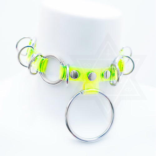 Neon rings choker